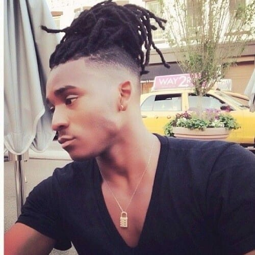 Dreads & Fade with High Top Hairstyles