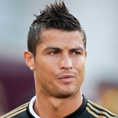 Cristiano Ronaldo Hairstyles with Mixed Spikes