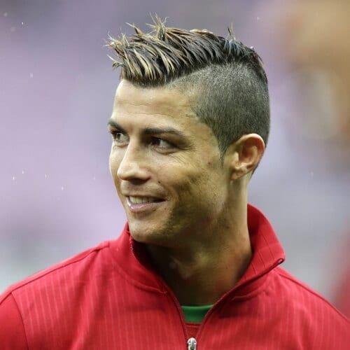 Cristiano Ronaldo Hairstyles with Undercut and Spikes 