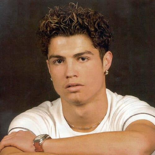 Curly Cristiano Ronaldo Hairstyles