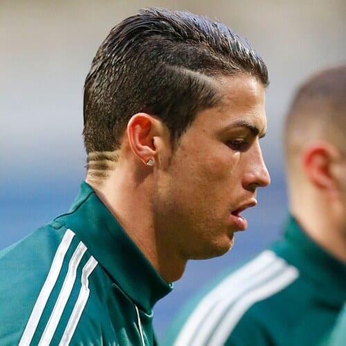 Ronaldo Nape Shaved Lines Hairstyles