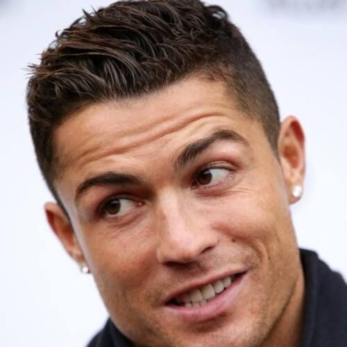 Textured Cristiano Ronaldo Hairstyles